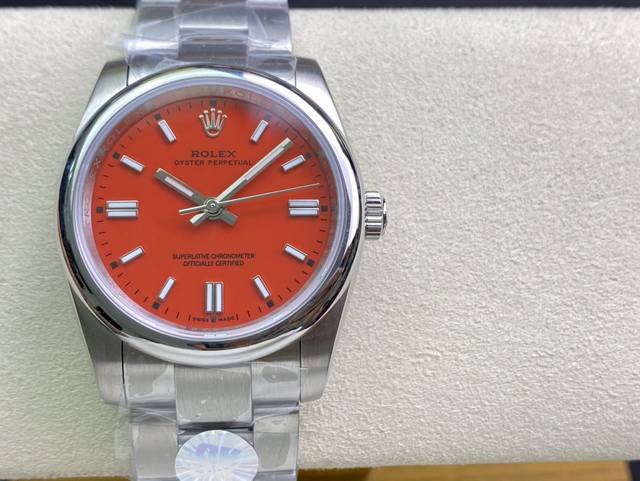 SK厂 劳力士Rolex 蚝式恒动型36mm 直径 36mm 机芯 搭载全自动机械机芯 圈口 光圈 镜面 防刮蓝宝石玻璃镜面 材质 进口316L精钢表壳 表带