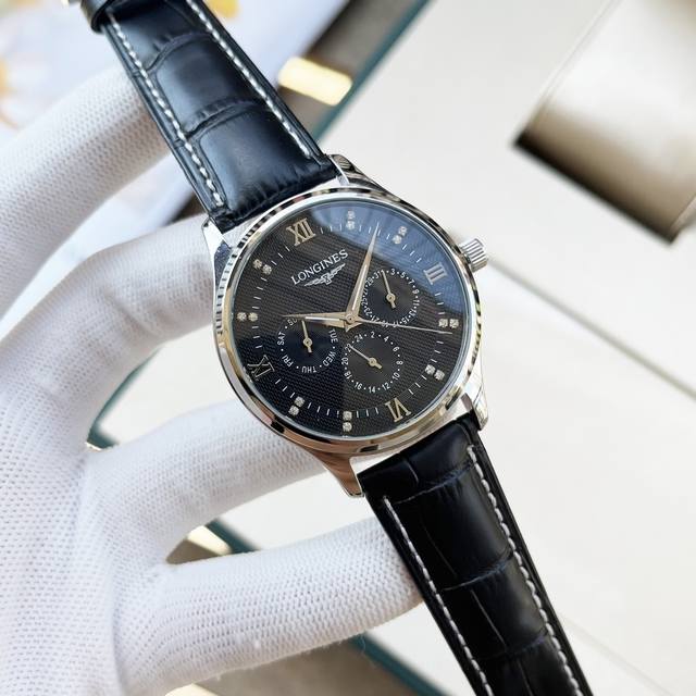 FFF-金 钢带+20，浪琴-Longines 精品男士腕表尊贵大气，绅士风范，卓越品质，热卖全城。采用全自动机械机芯，顶级316精钢表壳，矿物质超强镜面，尺寸