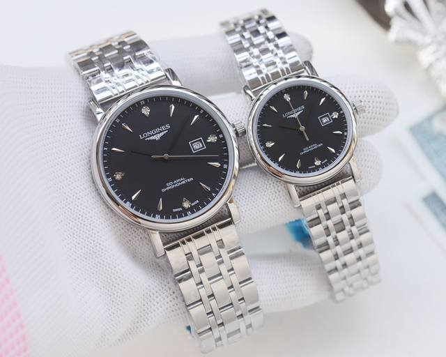 白壳 ，金壳 ，钢带20 品牌：浪琴-Longines 类型：情侣腕表 壳套：顶级版316精钢L 表带：进口小牛皮表带 316L精钢表带 机芯：进口石英机芯 镜