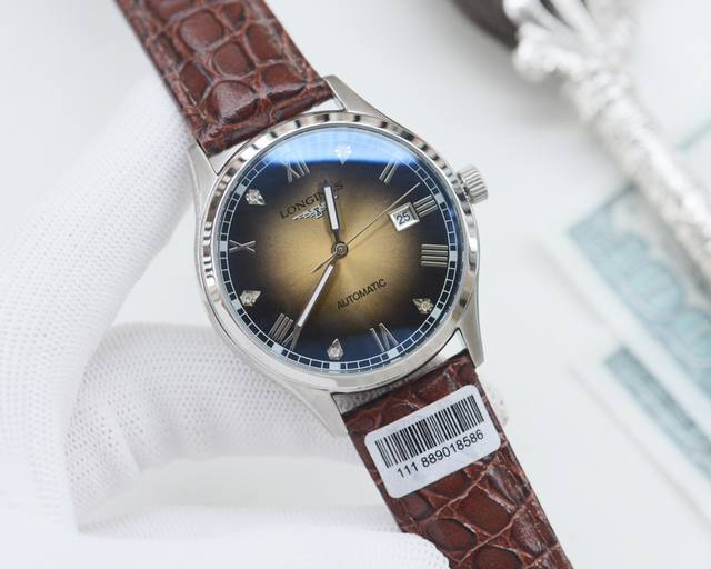 皮带 ，钢带 ，钢带10 品牌：浪琴-Longines 类型：男士腕表 壳套：顶级版316精钢l 表带：进口小牛皮表带 316L精钢表带 机芯：日本进口西铁城8