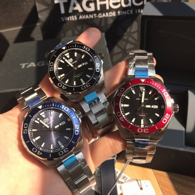 包装加50。新款到货！Original Tagheuer,泰格豪雅竞潜系列石英表！～41Mm表径，蓝宝石镜面，超强夜光指针，原装石英机芯，支持拆机验货，超高难度