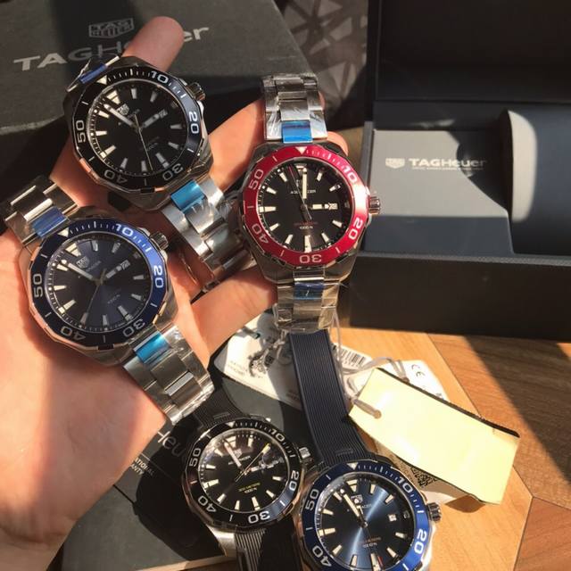 包装加50。新款到货！Original Tagheuer,泰格豪雅竞潜系列石英表！～41Mm表径，蓝宝石镜面，超强夜光指针，原装石英机芯，支持拆机验货，超高难度