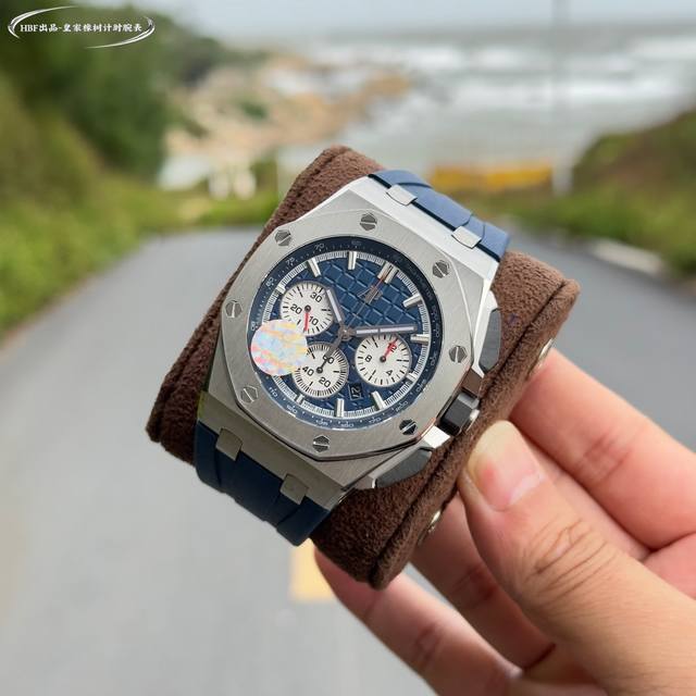 Hbf Factory 爱彼-Audemars Piguet 皇家橡树离岸型限量多功能计时机械腕表 尺寸44Mm17Mm 圈口 圈口是与原装一致采用进口陶瓷圈口