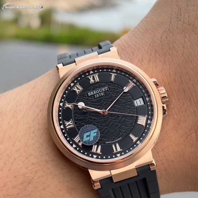 金+50 Cf新品发布会，宝玑-Breguet 航海Marine航海系列5517款腕表，航海天文钟的起源作品，“时计本是兵家利器”说的就是这款腕表，钟表界的巨作