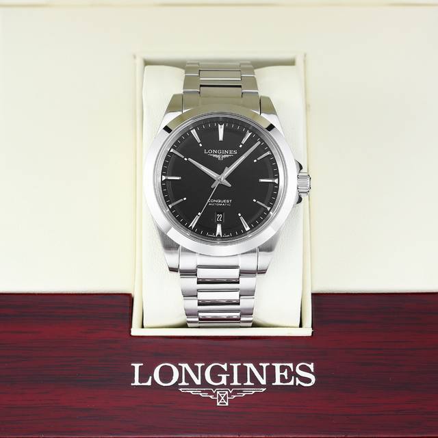 全新推出浪琴Longines-浪琴康卡斯悦动系列 机芯 搭载机芯日本西铁城8215全自动机械机芯，全新塑封原装机，改良版技术成熟十分稳定动力储备高达48小时 表