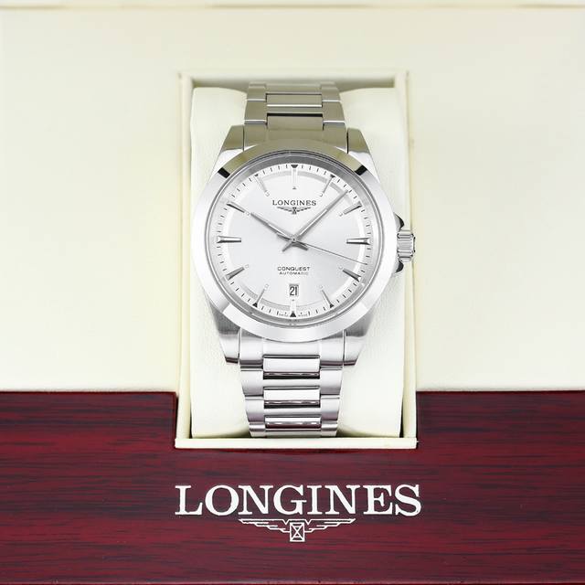 全新推出浪琴Longines-浪琴康卡斯悦动系列 机芯 搭载机芯日本西铁城8215全自动机械机芯，全新塑封原装机，改良版技术成熟十分稳定动力储备高达48小时 表