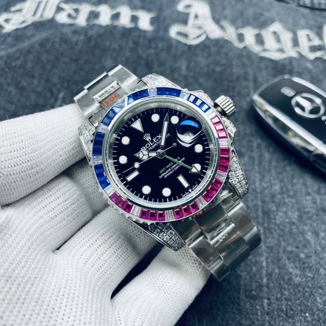 金+20 :品牌:劳力士 Rolex Gmt-Master Ii :格林尼治Gmt系列 机芯顶级进口机械机芯 镜面:超耐磨顶级进口矿物质玻璃 表带:316精钢三