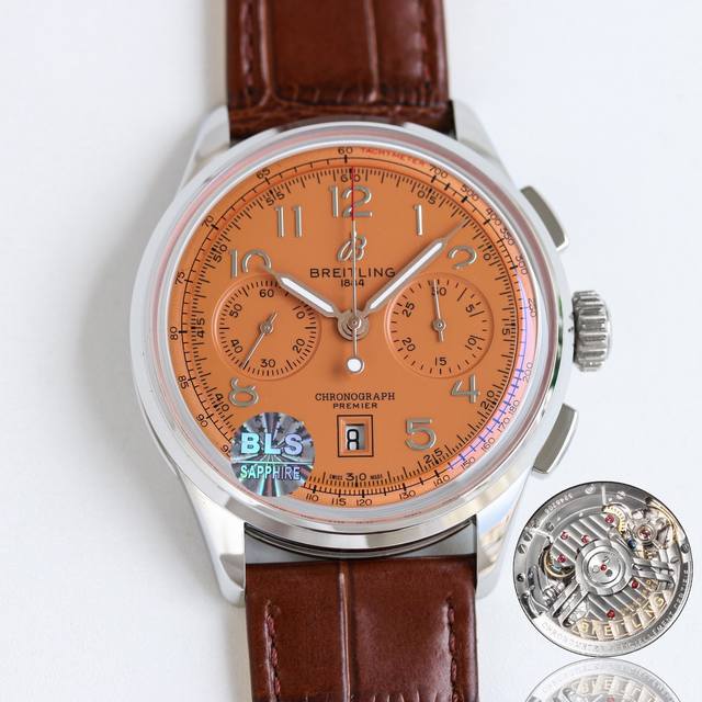 Bls新品 百年灵 璞雅B01计时 R2 腕表42 Premier B01 Chronograph 42 在20世纪40年代初，威利 百年灵 Willy Bre