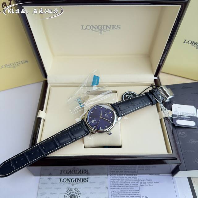 皮带：白 -金 。 钢带：白 -金1000 Kl工厂，名匠系列双日历。浪琴-Longines 名匠双日历L2.775都有哪些特点？ ①搭载和正品机芯一致的亚洲E