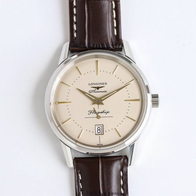 Tw台湾厂最新出品 浪琴 Longines Lm1 经典复刻系列L4.795.4.78.2，腕表机芯采用2895一体机改Cal.L615机芯，蓝宝石镀防眩光膜镜