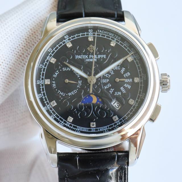 Tw 出品 白 金 钻50 百达翡丽 Patek Philippe Rp6 P 惊艳登场，41毫米的表径适配大众男性手寸，非常商务可亦休闲。视觉冲击力强，令人过