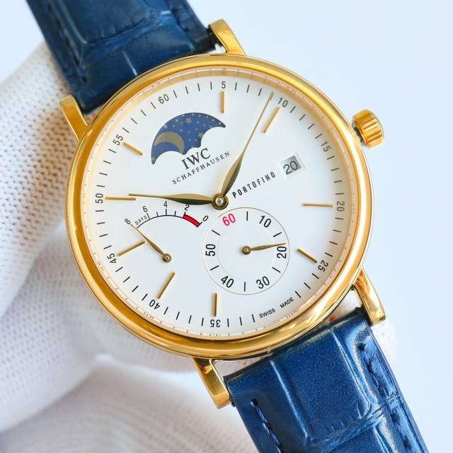 Twa出品 白壳 金壳 Twa 颜值巅峰 Iwc旗下最耀眼的明星，万国 Iwc 长动能月相专家。R68 全新的柏涛菲诺系列Iw5 9透底腕表。 表壳 316L精