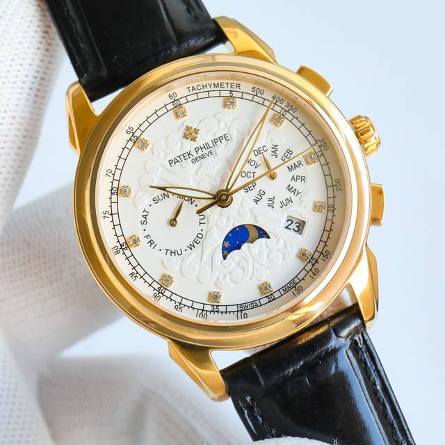 Tw 出品 白 金 钻50 百达翡丽 Patek Philippe Rp6 P 惊艳登场，41毫米的表径适配大众男性手寸，非常商务可亦休闲。视觉冲击力强，令人过