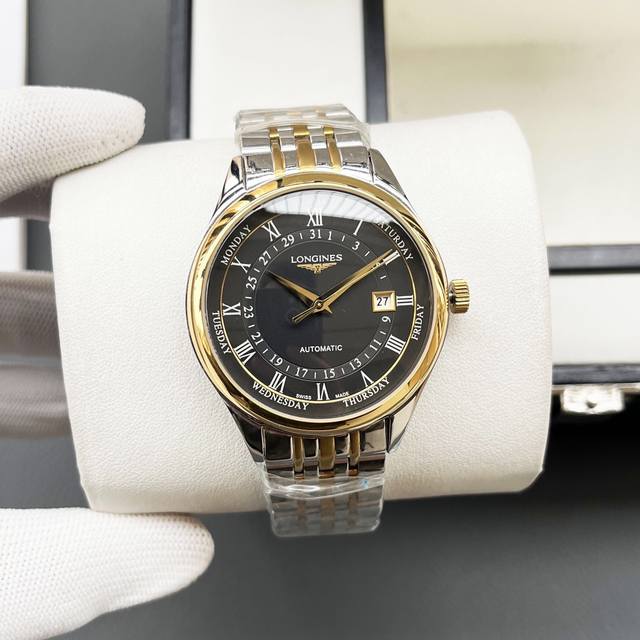 皮带 钢带 浪琴-Longines火爆新品 搭载西铁城8215全自动机械机芯 316精钢表壳 简约时尚 优雅尊贵 矿物质强化玻璃镜面 真牛皮表带 商务休闲 精致