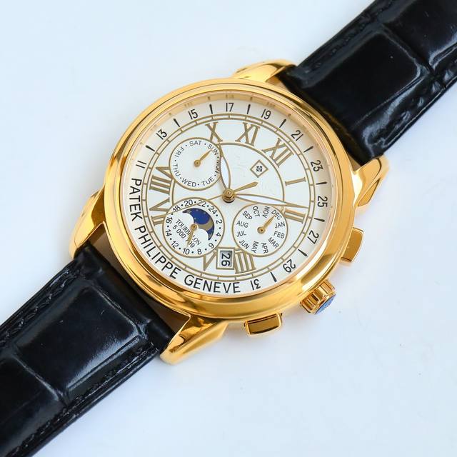 白 金 百达翡丽Patek Philippe惊艳登场，41毫米的表径适配大众男性手寸，非常商务可亦休闲。视觉冲击力强，令人过目不忘，实物质感更加优美。 1搭配进