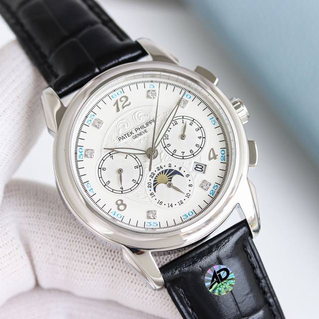 白 -金 百达翡丽Patek Philippe惊艳登场，41毫米的表径适配大众男性手寸，非常商务可亦休闲。视觉冲击力强，令人过目不忘，实物质感更加优美。 1搭配