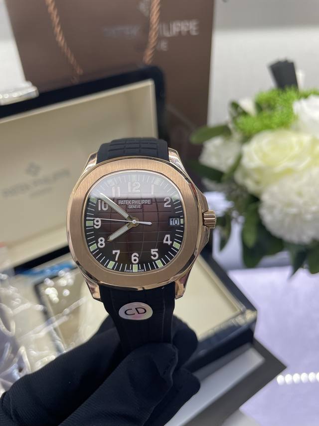 独家实拍图 百达翡丽鹦鹉螺 复刻版本，全自动机械表，男士腕表 Patek Philippe Automatic Mechanical Watch, Men's - 点击图像关闭