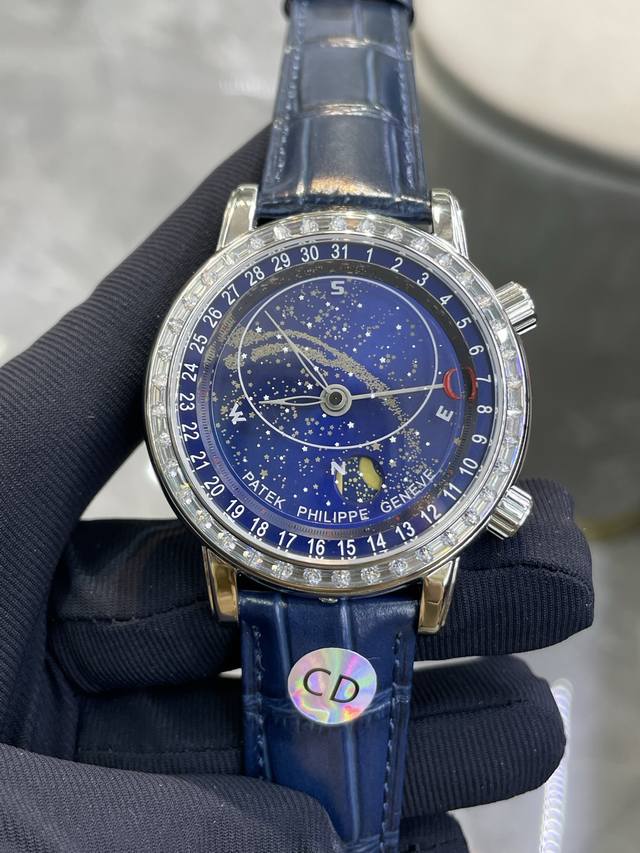 独家实拍图 百达翡丽星空系列，复刻版本 全自动机械表男士腕表 Patek Philippe High Quality Automatic Mechanical