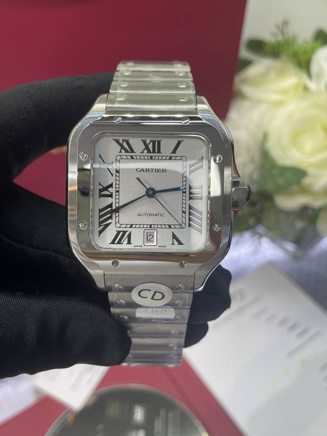 独家实拍图 Cartier Automatic Mechanical Watch Men's Watch Swiss Movement High Quality