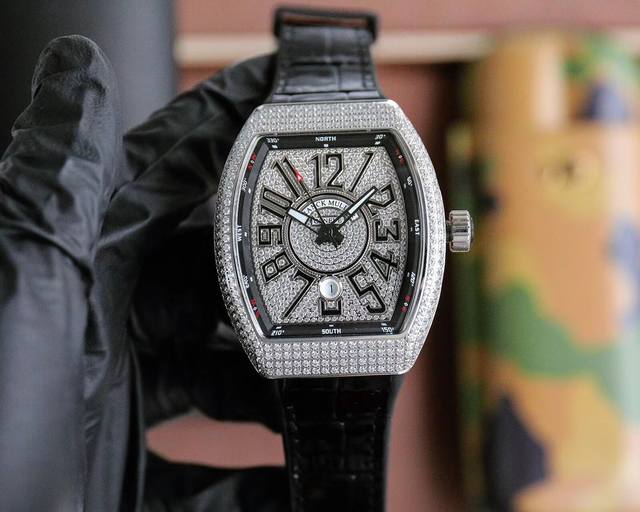 完美细节 Abf 最高品质 新款到货 Franck Muller 法兰克穆勒 Fm Vanguard Yachting V45遊艇系列 44X54 Mm1.表壳