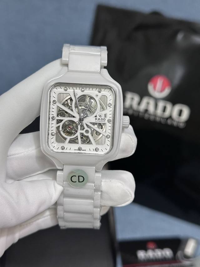 独家实拍图 雷达 全自动机械表陶瓷材质，男女通用。 Rado Automatic Mechanical Watch - 点击图像关闭