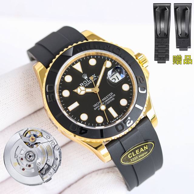 C厂出品3235机 白壳 金壳 2824机 白壳 金壳 Clean Factory最新C厂 劳力士 Rolex 游艇名仕型 Cv9 尺寸42Mm系列， 日历支持