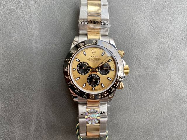 白 ，金 Sk Factory 劳力士Rolex 迪通拿系列超强夜光！ 直径 40Mm 机芯 香港正明珠机械机芯 圈口 进口精抛光圈 陶瓷圈 镜面 防刮蓝宝石玻