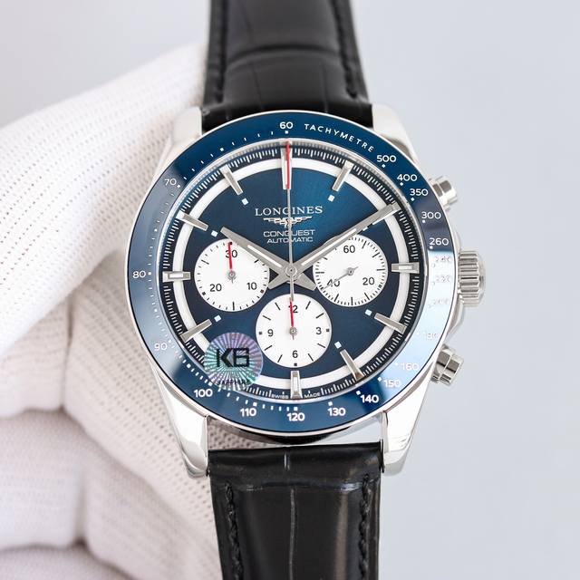 皮带 钢带 新品 浪琴 Longines-浪琴康卡斯悦动凭借其独特的设计，实用的功能和舒适的佩戴体验，成为了一款备受推崇的精品时计。 1字面是独特的“熊猫眼”主