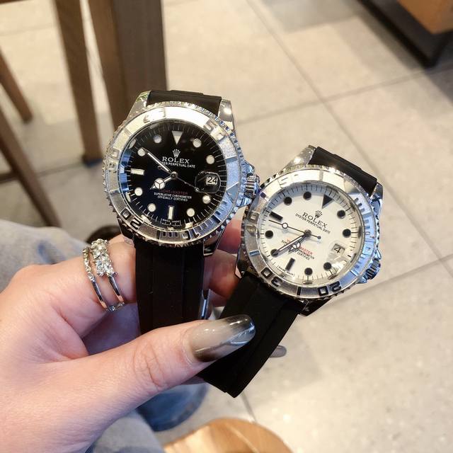 劳力士 Rolex 游艇名仕型 系列 橡胶带原装扣表带 尺寸41Mm厚度12Mm 机械款机芯 全新机 机械款