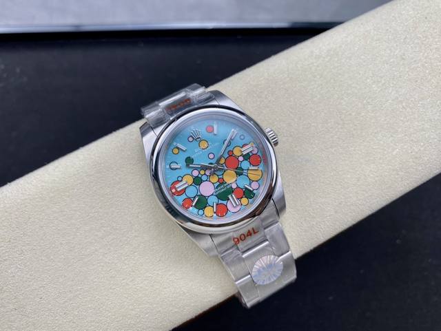 劳力士Rolex 蚝式恒动型36Mm 直径 36Mm 机芯 搭载全自动机械机芯 圈口 光圈 镜面 防刮蓝宝石玻璃镜面 材质 进口316L精钢表壳 表带 316精