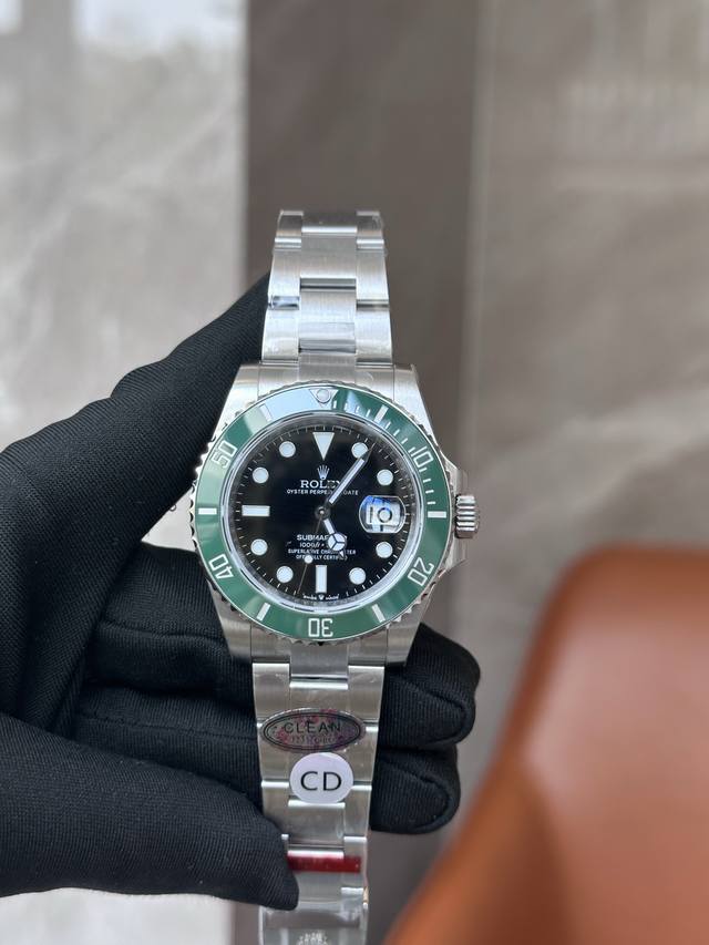 独家实拍图 劳力士 潜航者系列，全自动机械表，男士腕表，复刻版本 Rolex Submariner Swiss Movement Of High Quality