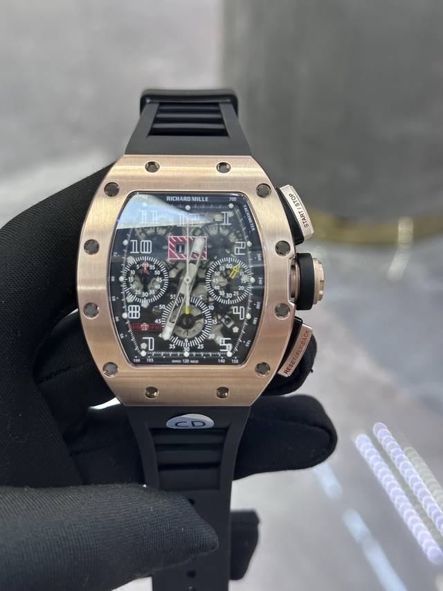 独家实拍图 理查德米勒，复刻版本，男士腕表7750机芯！高品质 Richard Miller Swiss Movement Automatic Mechanic