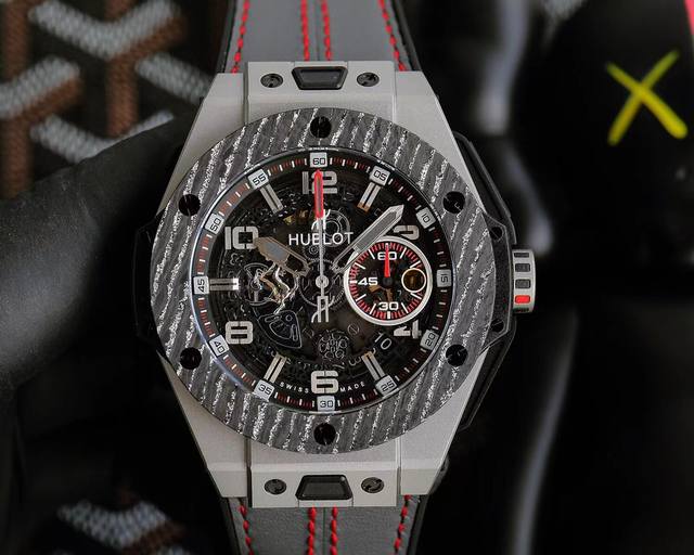 同价 ，Hbf Factory 恒宝Hublot 宇舶表年度最佳复刻作品 Blg Bang系列401.Oq.0123.Vr碳纤维表圈 复合材质表圈的层次结构 仅