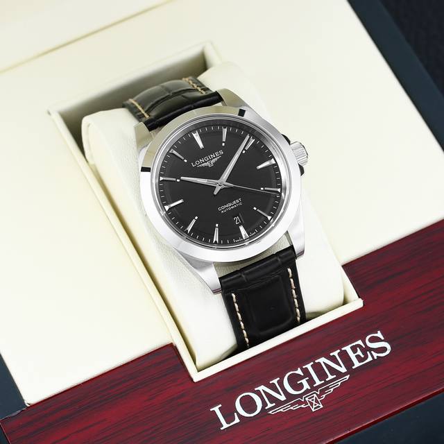 统一 全新推出浪琴Longines-浪琴康卡斯悦动系列 机芯搭载机芯日本西铁城8215全自动机械机芯，改良版技术成熟十分稳定动力储备高达48小时 表壳“锤压式”