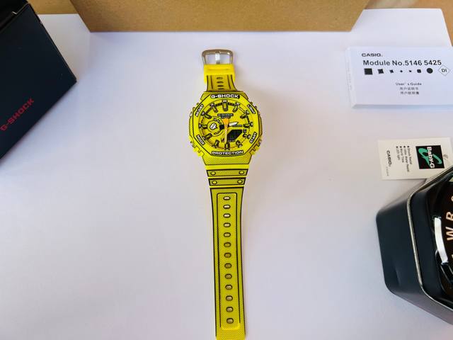 Casio卡西欧G-Shock 腕表 Ga-2100Mng 手绘风漫画系列層 打破次元界限，用坚韧力量再定义漫画世界。 G-Shock 推出的 Manga Th - 点击图像关闭