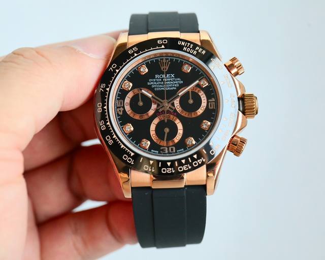 统一价： 18K包金 现货供应 Rolex-劳力士迪通拿系列 Gtc中国国检检测证书，联网可查！一档调时 计时秒针 3字位9字位小针 功能原装一致！表壳原版开模