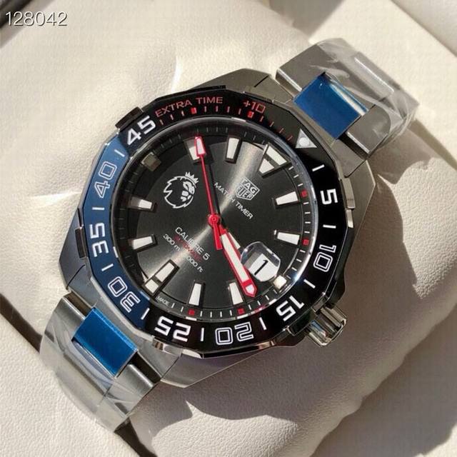 英超特别版，硬货。Original Tagheuer,泰格豪雅竞潜系列机械表，专柜16500+。 ~43Mm表径，蓝宝石镜面，超强夜光指针，原装机芯，支持拆机验 - 点击图像关闭