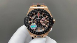 hbf Factory恒宝Hublot 宇舶表年度最佳复刻作品 Blg Bang系列401.Oq.0123.Vr碳纤维表圈 复合材质表圈的层次结构 仅限独特魅力