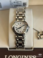 三码合一26.5Mm 浪琴Longine心月系列手表，女士超美气质范，时尚石英腕表，适合各种场合。大气场从心月系列开始～2个款式，罗马数字款和带钻款，完美品相质