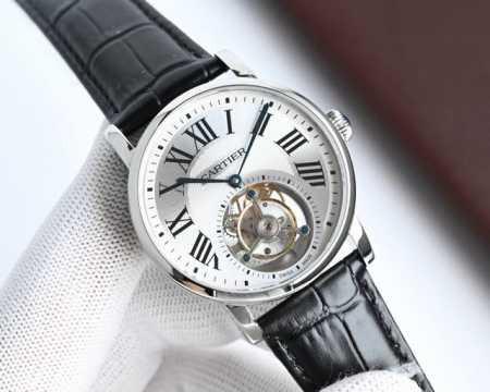 卡地亚Rotonde De Cartier Tourbillon Cadran Love陀飞轮腕表表壳精炼，为充满想象力的设计师提供了承载机械部件的理想舞台。此 - 点击图像关闭