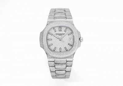 Ms Factory强势来袭！ 百达翡丽patek philippe鹦鹉螺满天星版！ Nautilus 5719 10G－010白金腕表，品牌举世闻名超凡珠宝满