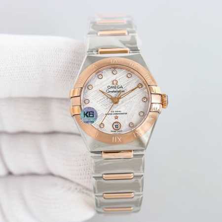 白钢 间金 全金 带钻加50 新品引领第五代欧米茄星座 29Mm 完美之作！原装拆解，全方位同步官方！更细致入微的美学设计和更人性化细节！搭载8700同轴机芯 - 点击图像关闭