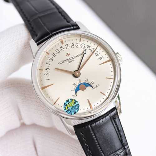 统一价： 全新升级版Vacheron Constantin 经典之美品鉴江诗丹顿传承逆跳日历款腕表 型号40 00R-B329。盘面设计独树一帜，功能简单实用。