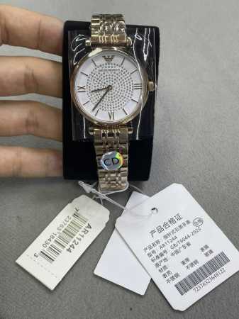 独家实拍图 Armani纯原阿玛尼出品 石英腕表，满天星 - 点击图像关闭