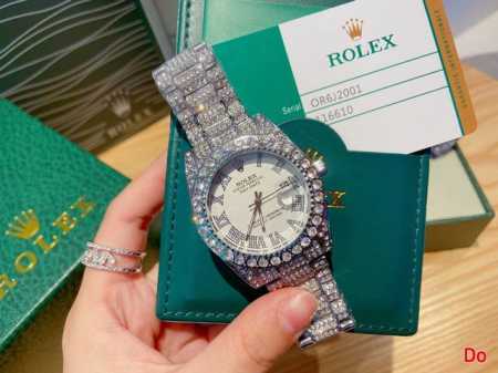 劳力士 Rolex 白金满钻系列劳力士满钻石男士款 石英机芯表带镶钻，表壳精选光彩闪耀钻 ，尺寸42Mm，为您精心挑选，您值得拥有。 - 点击图像关闭