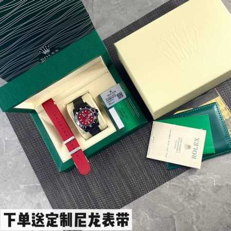 劳力士潜航者“海外定制版”红魔“惊艳降临！据广大表友强烈要求，推出 全黑色，具有特殊意义的劳力士“红魔”鬼王坚实，稳定，耐用的基础，采用pvd真空负离子黑变技术 - 点击图像关闭
