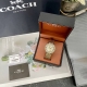 原单新款跑量款 Coach 蔻驰满天星Elliot系列石英钢带日晖纹表盘手表女表，璀璨沙砾盘，质感钢表带，型号：14504374.尺寸:36Mm，带按钮蝴蝶扣，