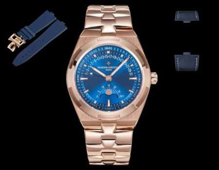 白壳 玫瑰金 皮胶钢同价 到货！新品 江诗丹顿 Vc Vacheron Constantin 经典之美品鉴江诗丹顿 纵横四海系列 众横四海系列 逆跳日历款腕表 - 点击图像关闭
