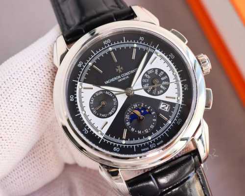 白壳 金壳 最高端品质 江诗丹顿 Vacheron Constantin Vc 男士腕表.全新复杂日月星辰多功能腕表. 机心：搭载原装进口9100多功能自动上链