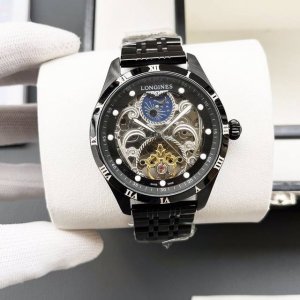 统一价格: 浪琴-Longines火爆新品 搭载全自动机械机芯 316精钢表壳 简约镂空设计 简约时尚 优雅尊贵 矿物质强化玻璃镜面 真牛皮表带 商务休闲 精致